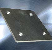 Stahlplatten S235JR gesägt und gebohrt