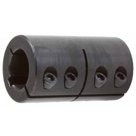 Wellenkupplung 1-teilig Stahl C45 -geschlitzt mit Nut