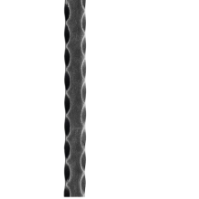 Flachstahl Gehämmert - Länge 1000mm