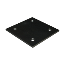 Stahl-Platte mit Bohrung 100 x 100mm